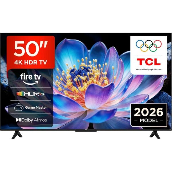 1-10.jpg TCL 50V6D-UK 50 Inch 4K HDR, Fire TV, HDR10+, Dolby Atmos, DTS:X, Game Master, Motion Clarity, AirPlay 2, Press & Ask Alexa (2026 New Model)