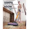 1-115.jpg 80Mins Cordless Vacuum Cleaner, 650W 55Kpa Stick Vacuum Cleaner for Home