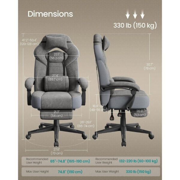 1-144.jpg SONGMICS Gaming Chair, Office Computer Chair