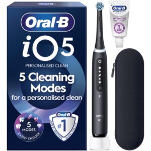 1-151.jpg Oral-B iO5 Electric Toothbrush, Matt Black, with Travel Case and Toothpaste