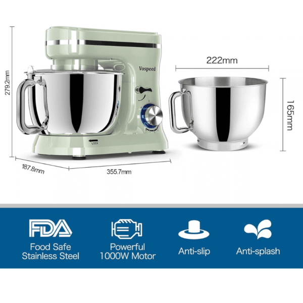1-20-1.png Vospeed Stand Mixer,5 Quarts 8-Speed 1000W Tilt-Head Food Mixer