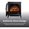 1-32.png Dimplex Club Optiflame Electric Stove, Black Freestanding Electric Fire with Artificial Logs