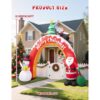 1-34.jpg 10FT Christmas Inflatables Archway with Santa Claus, Snowman & Christmas Tree