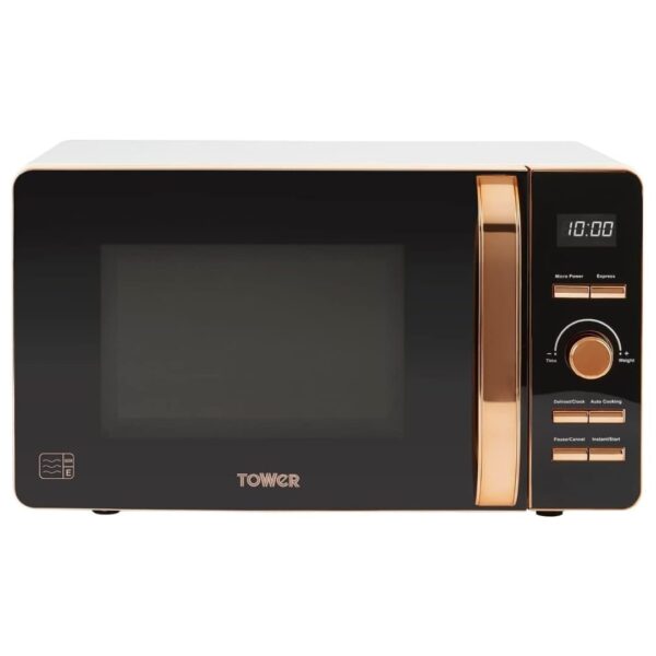 Tower Digital Microwave 20L, 800W Black and Rose Gold, T24021