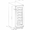 Cookology 60L Under-Counter Wine Cabinet - 20 Bottle - Stainless Steel [Energy Class G]