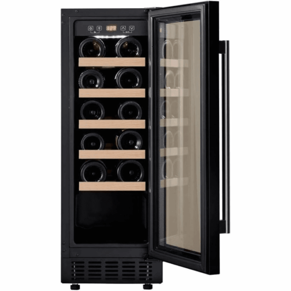 Cookology 60L Under-Counter Wine Cabinet - 20 Bottle - Black [Energy Class G]