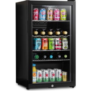Subcold Super85 LED Beer Fridge  80 Cans + 5 Bottles | 0-18°C | Glass Door [Energy Class E]