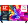 TCL 32SF560-UK 32 Inch Full HD QLED HDR Smart TV with Fire TV Press & Ask Alexa, Metallic Bezel-Less Design [Energy Class F]