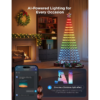 Govee Christmas Cone Tree Lights 1.87m, 316 LEDs RGBIC String Lights, Black [Energy Class G]
