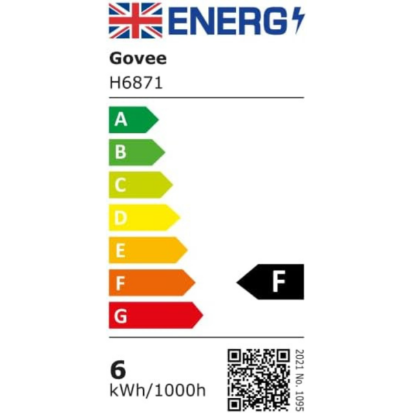 Govee Christmas Sparkle String Lights, RGBWIC Lights with 375 LEDs, 30m [Energy Class G]
