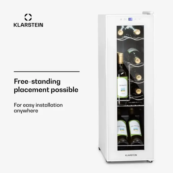 10040213_uk_0005_usp___-scaled-1.webp KLARSTEIN Shiraz Wine Cooler White – 12 Bottles