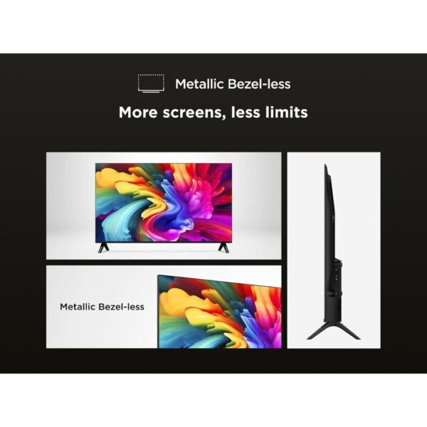 TCL 32SF560-UK 32 Inch Full HD QLED HDR Smart TV with Fire TV Press & Ask Alexa, Metallic Bezel-Less Design [Energy Class F]