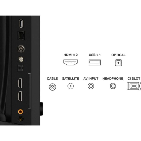 TCL 32SF560-UK 32 Inch Full HD QLED HDR Smart TV with Fire TV Press & Ask Alexa, Metallic Bezel-Less Design [Energy Class F]