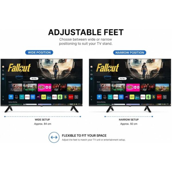 2-11.jpg HYE 43" LED Smart TV - 4K Ultra HD, Samsung Tizen OS & Gaming Hub, Black