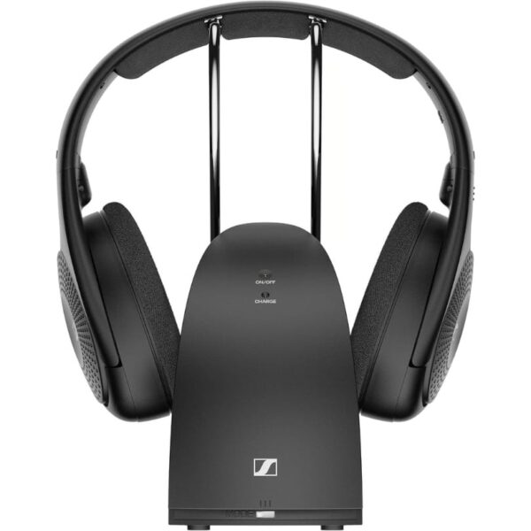 2-147.jpg Sennheiser RS 120-W On-Ear Wireless Headphones for Crystal-clear TV Listening with 3 Sound Modes, Lightweight Design, Easy Volume Control, 60 m Range and Convenient Transmitter/Charger Combo - Black