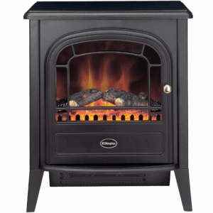 2-31.png Dimplex Club Optiflame Electric Stove, Black Freestanding Electric Fire with Artificial Logs