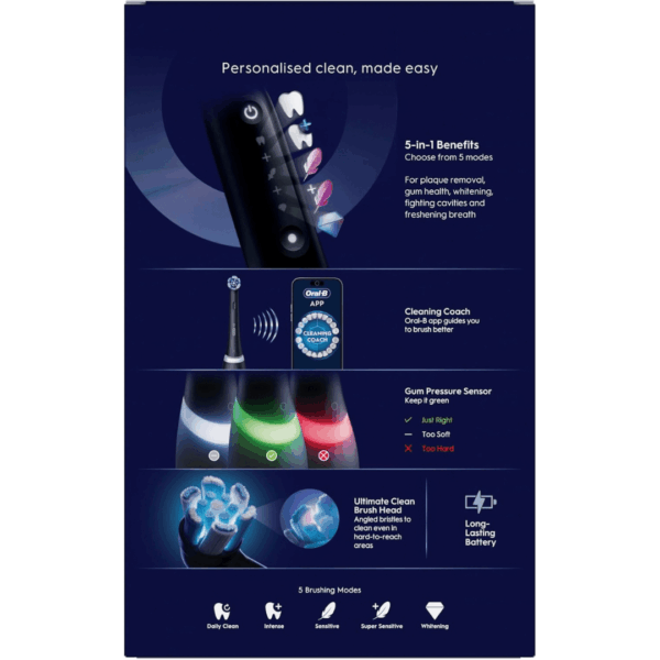 2-34.png Oral-B iO5 Electric Toothbrush, Matt Black, with Travel Case and Toothpaste