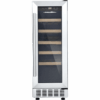 Cookology 60L Under-Counter Wine Cabinet - 20 Bottle - Stainless Steel [Energy Class G]