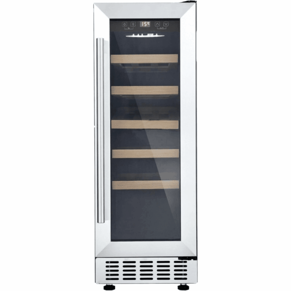 Cookology 60L Under-Counter Wine Cabinet - 20 Bottle - Stainless Steel [Energy Class G]