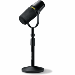 Shure MV7+ USB-C & XLR Podcast Dynamic Mic with Stand - Black