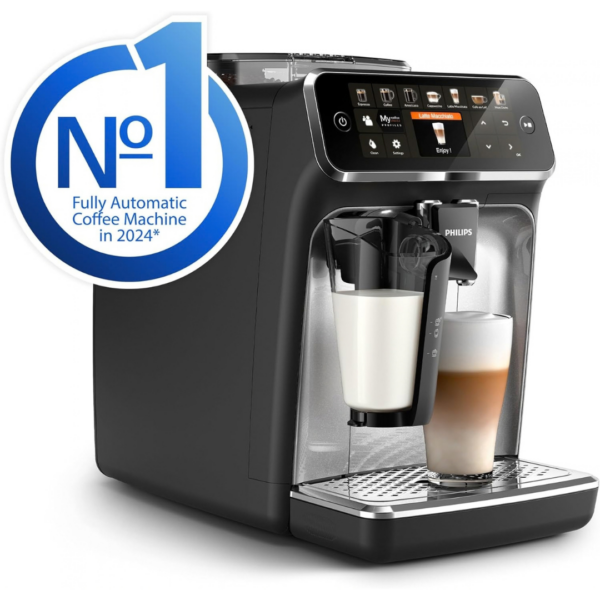 2-80.png PHILIPS 5400 Series Bean to Cup Coffee Machine, LatteGo, 12 Drinks OneTouch