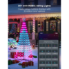Govee Christmas Cone Tree Lights 1.87m, 316 LEDs RGBIC String Lights, Black [Energy Class G]
