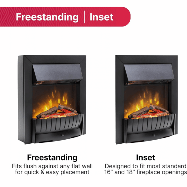 3-23-1.png Dimplex Clement 2KW Optiflame Inset Electric Fire, Black