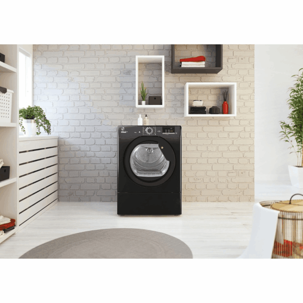 Hoover H-DRY 300 LITE Vented Tumble Dryer, 9kg, Black, C Class [Energy Class G]