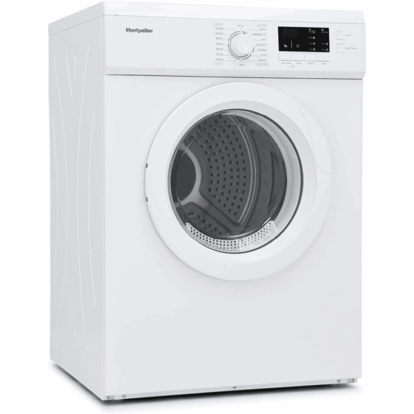 Montpellier MVSD7W Freestanding 7kg Vented Sensor Tumble Dryer - White [Energy Class E]