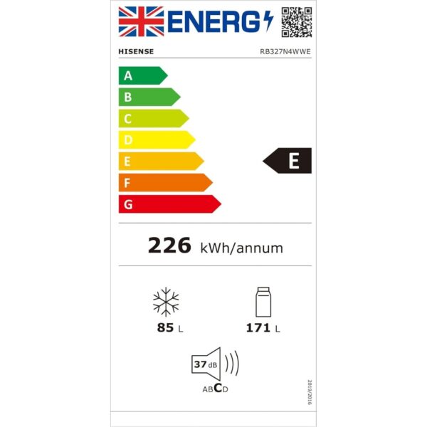 3-55.jpg Hisense RB327N4WWE 55cm Freestanding 50/50 Fridge Freezer