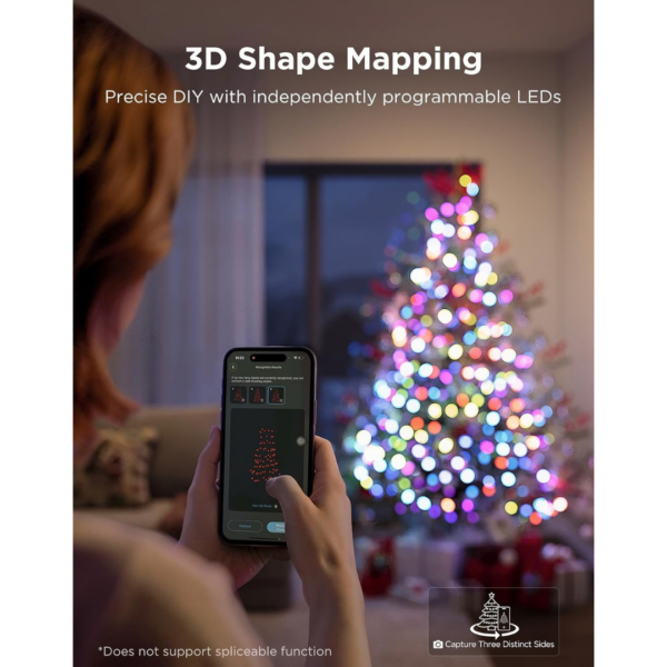 Govee Christmas Sparkle String Lights, RGBWIC Lights with 375 LEDs, 30m [Energy Class G]