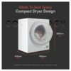 3-65.jpg Cookology 2.5kg Mini Vented Tumble Dryer
