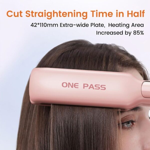 Faszin Professional  Wide Plate Hair Straighteners,Titanium