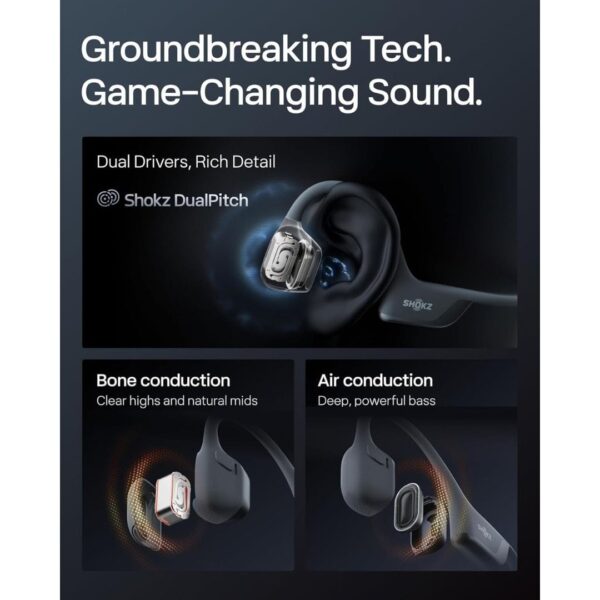 4-1-1.jpg SHOKZ OpenRun Pro 2 Bone Conduction Sports Headphones, Black