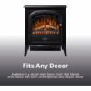 4-20-1.png Dimplex Club Optiflame Electric Stove, Black Freestanding Electric Fire with Artificial Logs