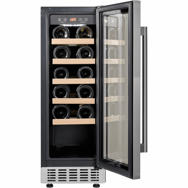 Cookology 60L Under-Counter Wine Cabinet - 20 Bottle - Stainless Steel [Energy Class G]