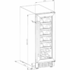 Cookology 60L Under-Counter Wine Cabinet - 20 Bottle - Black [Energy Class G]
