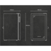 Cookology 93L Under-Counter Fridge Cabinet - Wine & Drinks - 48cm - Black [Energy Class F]