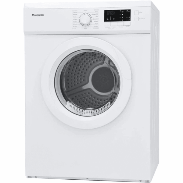 Montpellier MVSD7W Freestanding 7kg Vented Sensor Tumble Dryer - White [Energy Class E]