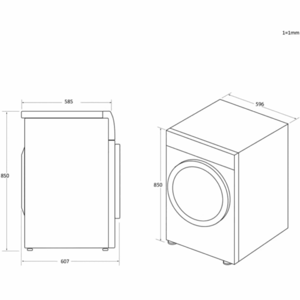Candy KSEC8LF 8KG Freestanding White Condenser Tumble Dryer [Energy Class G]