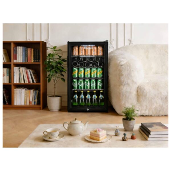 Subcold Super85 LED Beer Fridge  80 Cans + 5 Bottles | 0-18°C | Glass Door [Energy Class E]