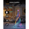 Govee Christmas Cone Tree Lights 1.87m, 316 LEDs RGBIC String Lights, Black [Energy Class G]