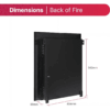 5-15-1.png Dimplex Clement 2KW Optiflame Inset Electric Fire, Black
