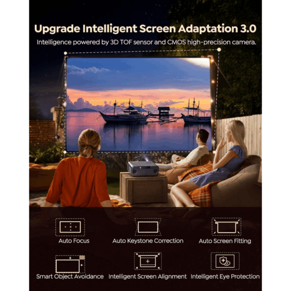 【Netflix Included/Dolby Audio】Smart 4K Projector