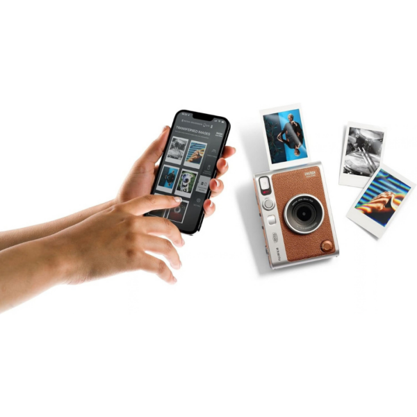 5-42.png instax mini EVO Hybrid camera and smartphone printer, BROWN