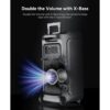5-5.jpg GKDT81 Karaoke Machine with 2 Microphones for Adults, 80W Rated Power, Dual 8" Woofers, Portable Bluetooth Party Speaker with Wheels & Pull Handle