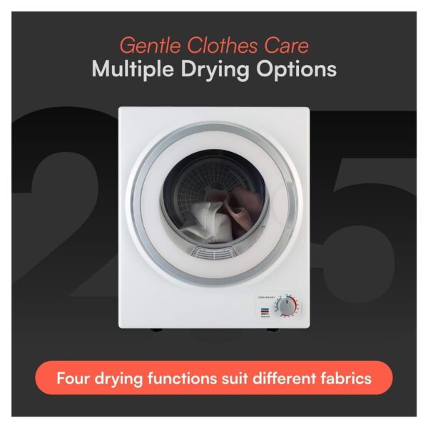 5-58.jpg Cookology 2.5kg Mini Vented Tumble Dryer