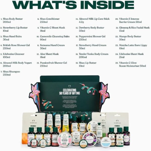 5.jpg The Body Shop Classic Advent Calendar 2026 – 24 Beauty & Skincare Surprises – Body, Hair, Face, Hand & Lip Care Gift Set