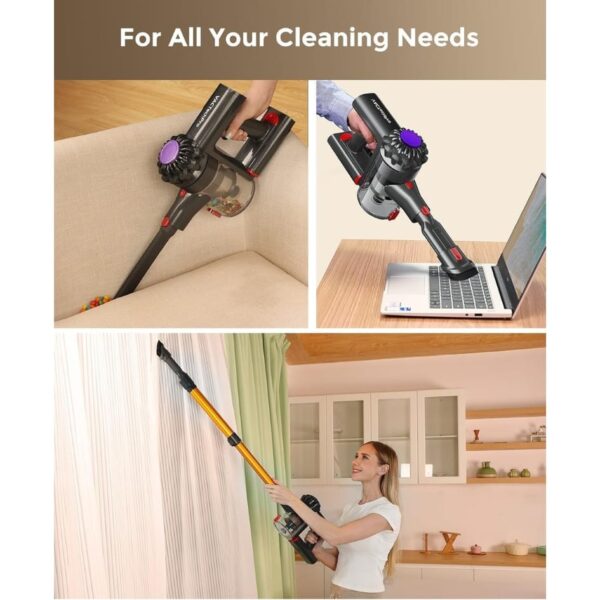 5-66.jpg VACTechPro Cordless Vacuum Cleaner 35KPa/45Mins Lightweight Stick Vacuum