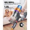 5-79.jpg 80Mins Cordless Vacuum Cleaner, 650W 55Kpa Stick Vacuum Cleaner for Home
